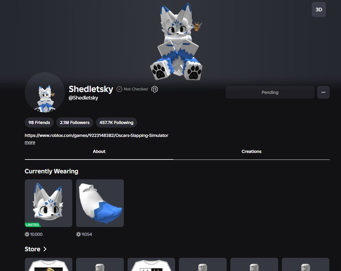 RobloxNoobifier's tweet photo. NEWS: Shedletsky has officially changed his avatar after 6 years! https://t.co/HMjUKCwwNQ