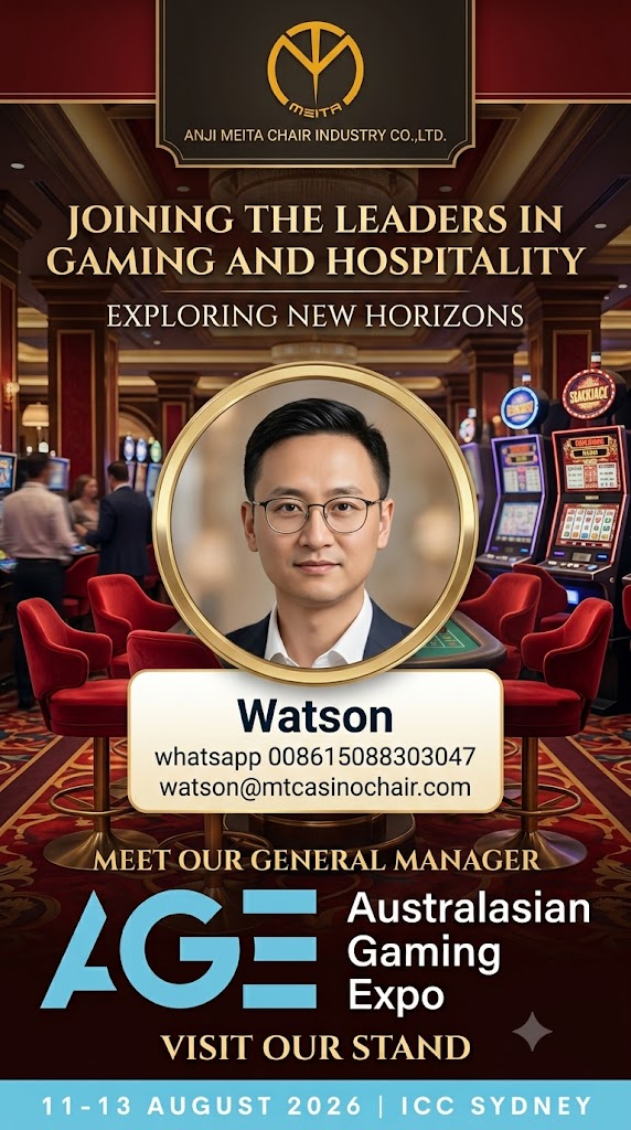 watson2014's tweet photo. Catch us at AGE 2026 in Sydney! 🎰✨

Big news! Our GM, Watson, is flying out to Australia next month for the Australasian Gaming Expo (August 11–13).

We’re bringing our absolute best gaming and casino chairs to the show. See you in Sydney! 🙌 https://t.co/Um19QBlbLJ