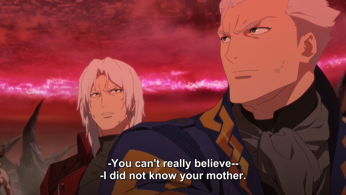 La_Natasa's tweet photo. If you believe Mundus' words in the Netflix #DevilMayCry series about #Sparda and #Eva, you've probably killed your media literacy for the sake of hating a piece of media.
How can you not see that it's his misinterpretation bc he can't comprehend love as a motivational *power*? https://t.co/wYvqjmfLFb
