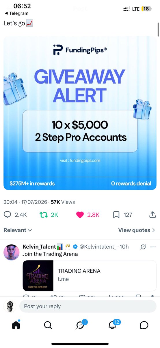 konas001's tweet photo. @Kelvintalent_ @fundingpips @ShashtradesGC Done @Kelvintalent_ https://t.co/xiDy7AriXC