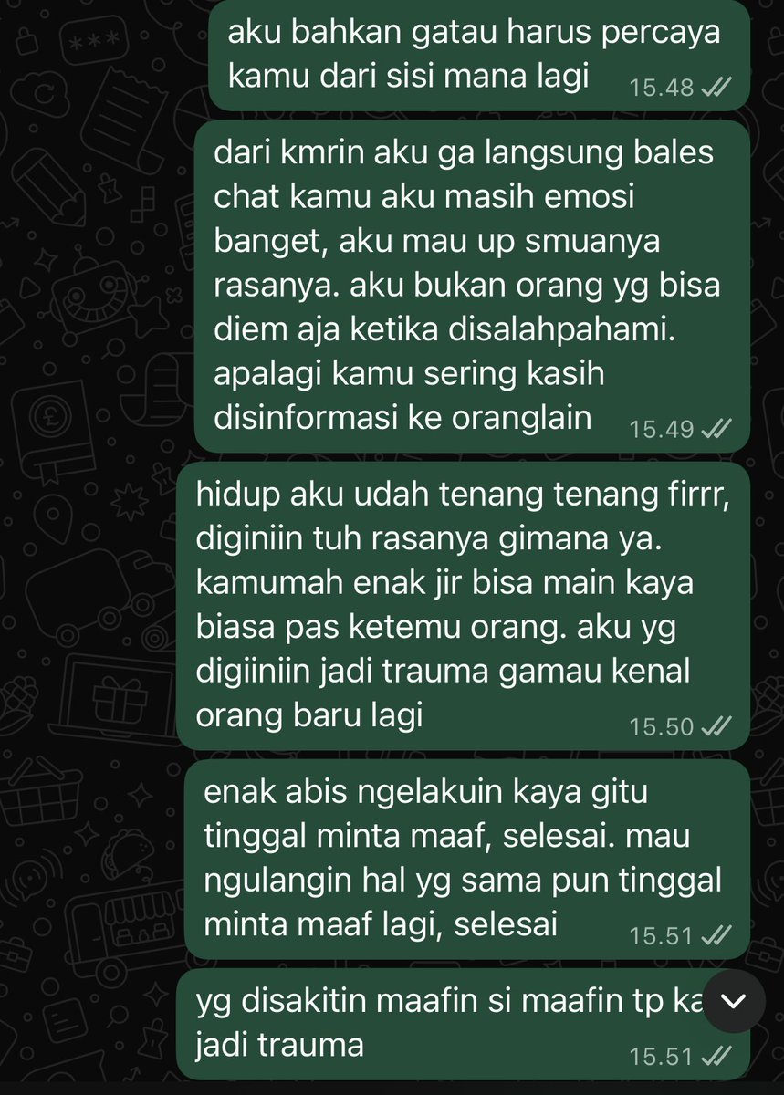 tljmilkbun's tweet photo. emang banyak yg di bikin trauma sama dia kak, paling abis ini ka d yg trauma.. kan ga ke 1 org doang https://t.co/PWrsD6TdkK