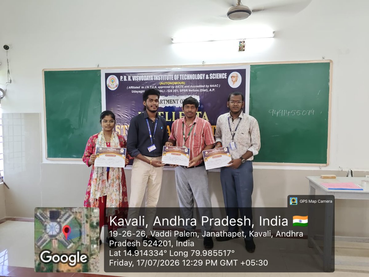 pbrvitsofficial's tweet photo. ๐ฟ #AIPromptBattle @ #PBRVITS
The Dept. of #AIML hosted AI Prompt Battle under #INTELLECTA on 17.07.2026. Around 35 students showcased prompt engineering skills by designing AI solutions for an Eco-friendly City, promoting creativity, sustainability, and responsible AI. https://t.co/8coGDoVitm