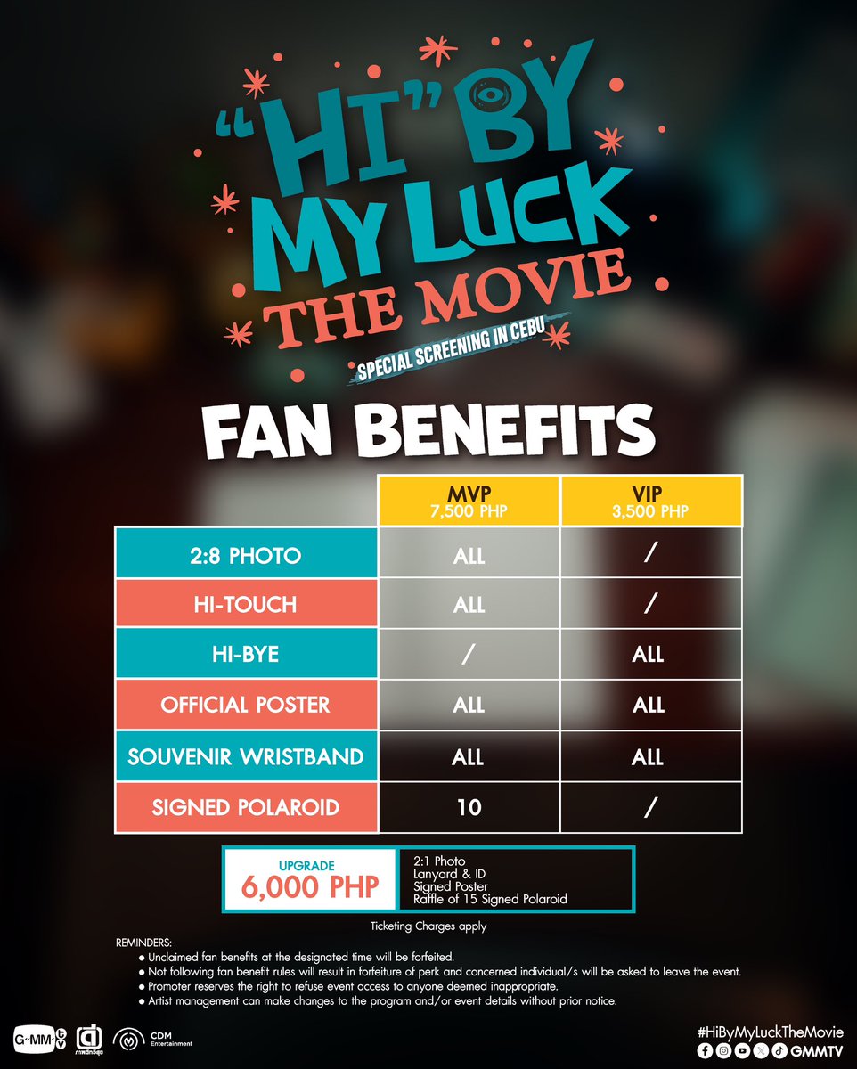 cdmentph's tweet photo. Class is officially back in session! 📚

The lead stars of “Only Boo!,” and “‘Hi’ by My Luck” are coming to Cebu City for an event that will have you thanking your lucky stars ✨

Here’s your chance to meet SeaKeen this September!

📝 ""Hi"" by My Luck The Movie Special Screening in Cebu
📆 September 12, 2026 | Sat | 11 AM
📍 Sky Hall Seaside Cebu

Tickets will be available starting July 31, 2026, 5 PM via SM Tickets outlets and https://t.co/Ik8azZA0Ci.

See you in class! 🫡

#HiByMyLuckScreeningCEBU
#SeaKeen
#GMMTV
#CDM