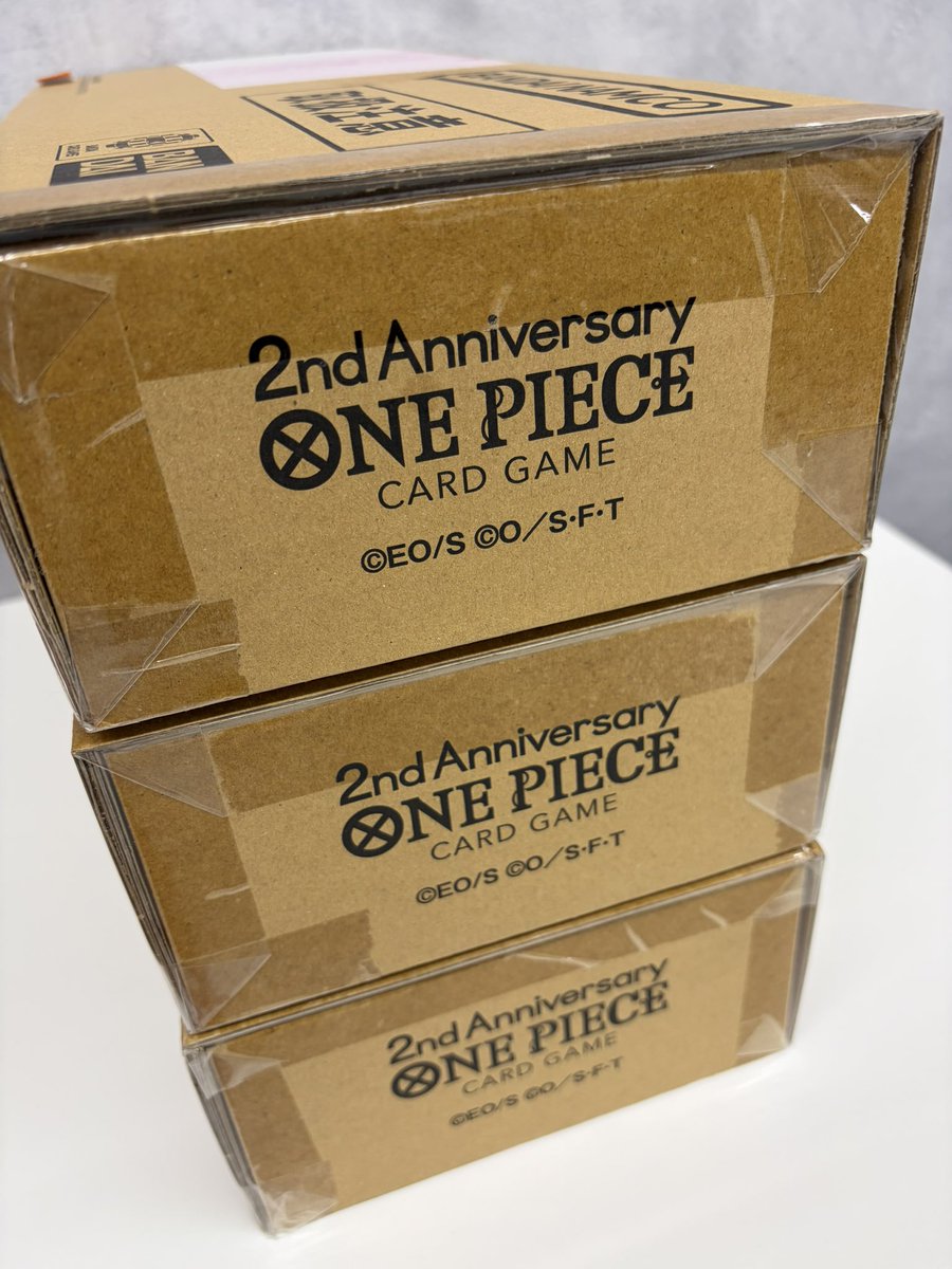 OneTiesmie's tweet photo. 3rd ANNIVERSARY SET
¥120,000-

2nd ANNIVERSARY SET
¥95,000-

1st ANNIVERSARY SET
¥11,000-
ダンボール無
¥8,000-

English 2nd ANNIVERSARY SET
¥180,000-

2nd ANNIVERSARY SETは3つございます🏴‍☠️
お問い合わせもお気軽に🙂‍↕️
#OneTies三重 
#ワンピースカードゲーム https://t.co/oJixKLxy2g