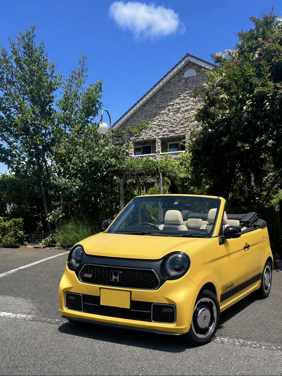 watashi0124abc's tweet photo. N-ONEのカブリオレモデル、あったらいいな😁✨　軽規格では厳しいけど、スーパーワンならできるかな？
#chatGPT https://t.co/5zLWk9s6tG