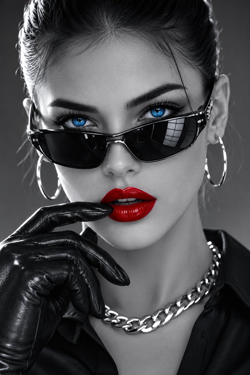 Minimalist Cyber Fashion Portrait