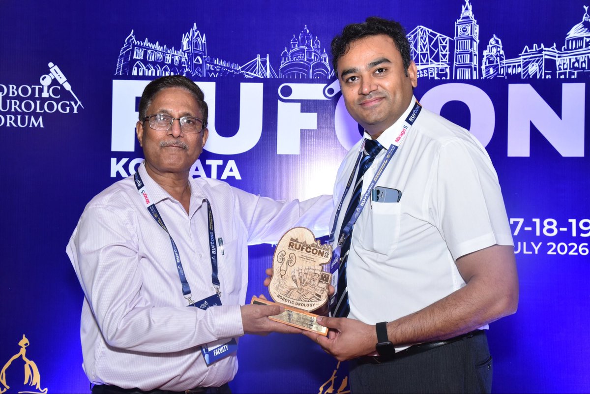 drsatyendra19's tweet photo. Moderated 1 hr session in RUFCON 2026 Kolkata on different Robot assisted Urology procedure. https://t.co/kFZdLAphah