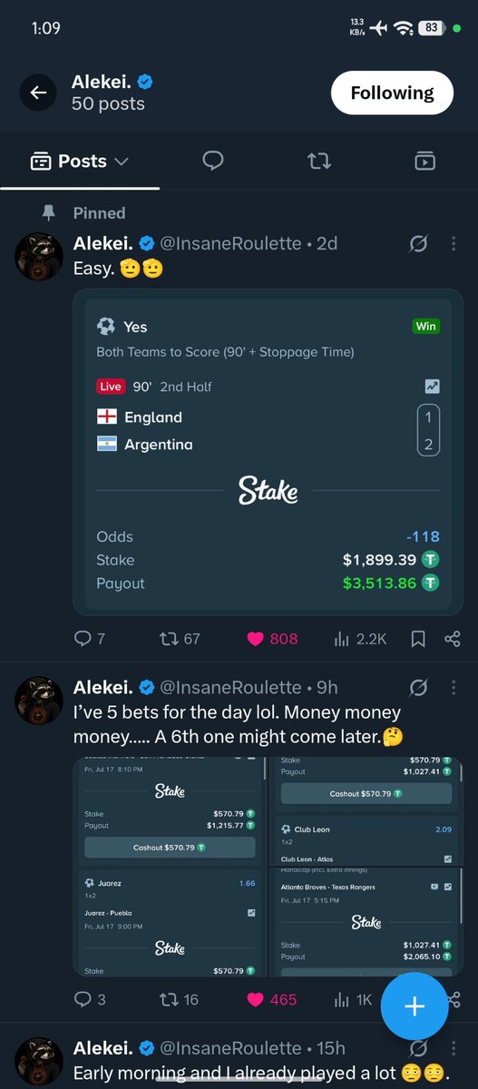 SweepStakeAce's tweet photo. @iR0bertt @InsaneRoulette Just signed up for the giveaway and I’m stoked! Those prizes are calling my name! Hope I’m the lucky one! Fingers crossed tight! 🥳 https://t.co/RrAXjcDPtk