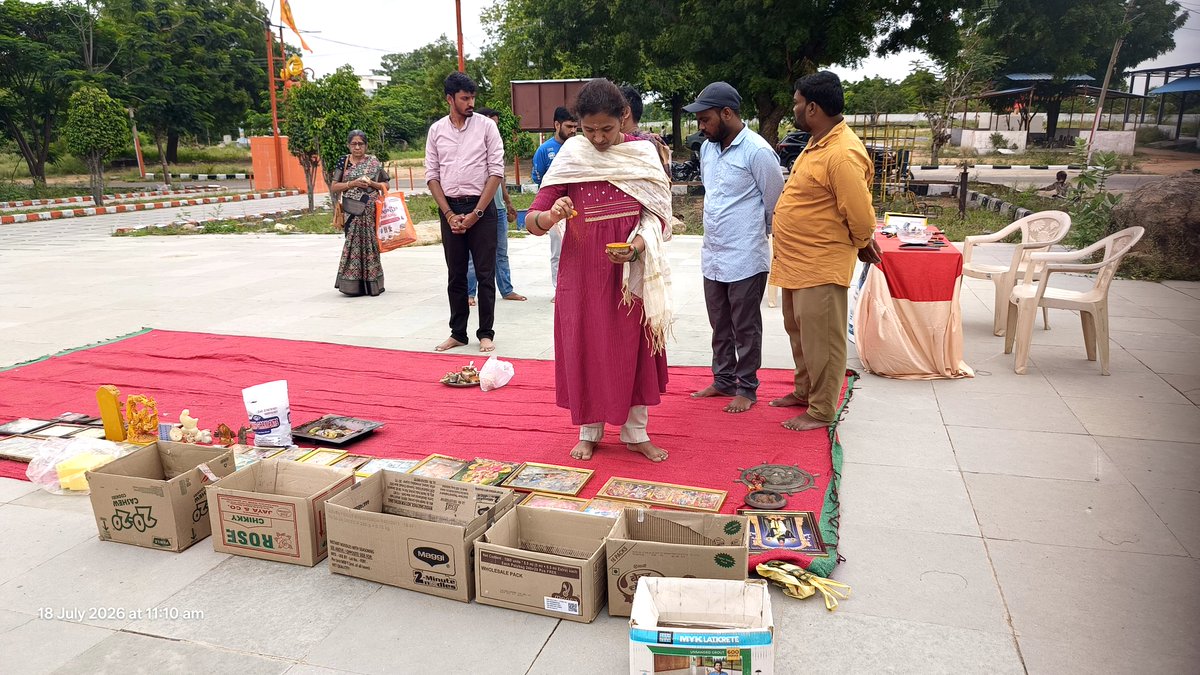 DEESWM's tweet photo. Udvasana Program, Part of Swachh Bharath, Sanitation Dept, Shamshabad Circle https://t.co/qWUKmzscyT