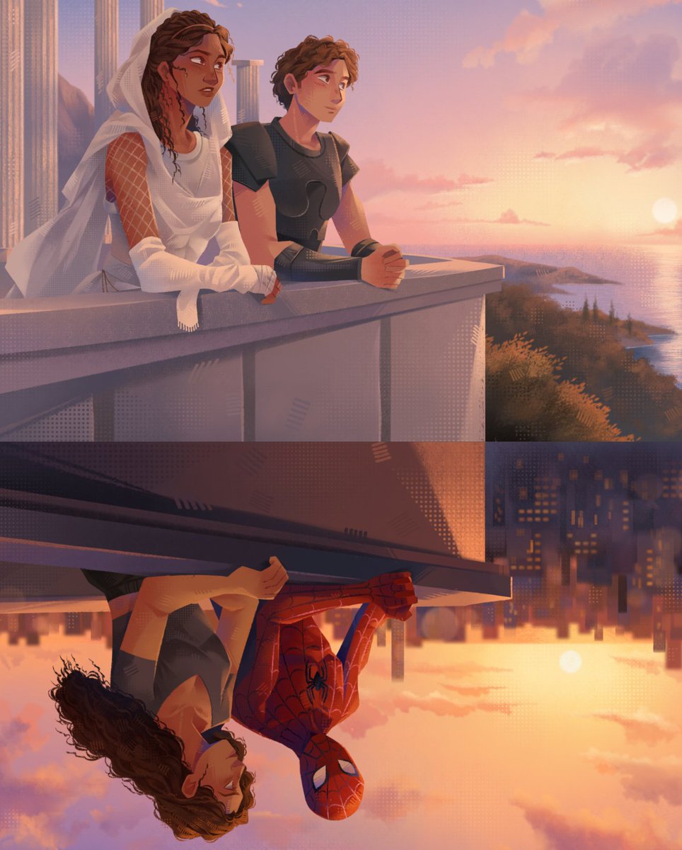 Joseand04273158's tweet photo. Spiderman x the Odyssey!! 🕸️🏛️
#spiderman #theodyassey #digitalart #fanart https://t.co/m8chMGDL0x