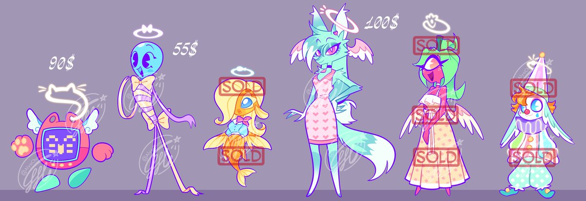 AlyaChan13's tweet photo. #Hellaverse #HazbinHotel #HelluvaBoss #Winners #Sinner #Imp #Adopts   

Adopt Pack "Winners" and "Sinners"
+Adopt Imp Maid 
Payment ONLY via Hipolink or Easystart  
DM if interested https://t.co/NnbrT2Dh1i