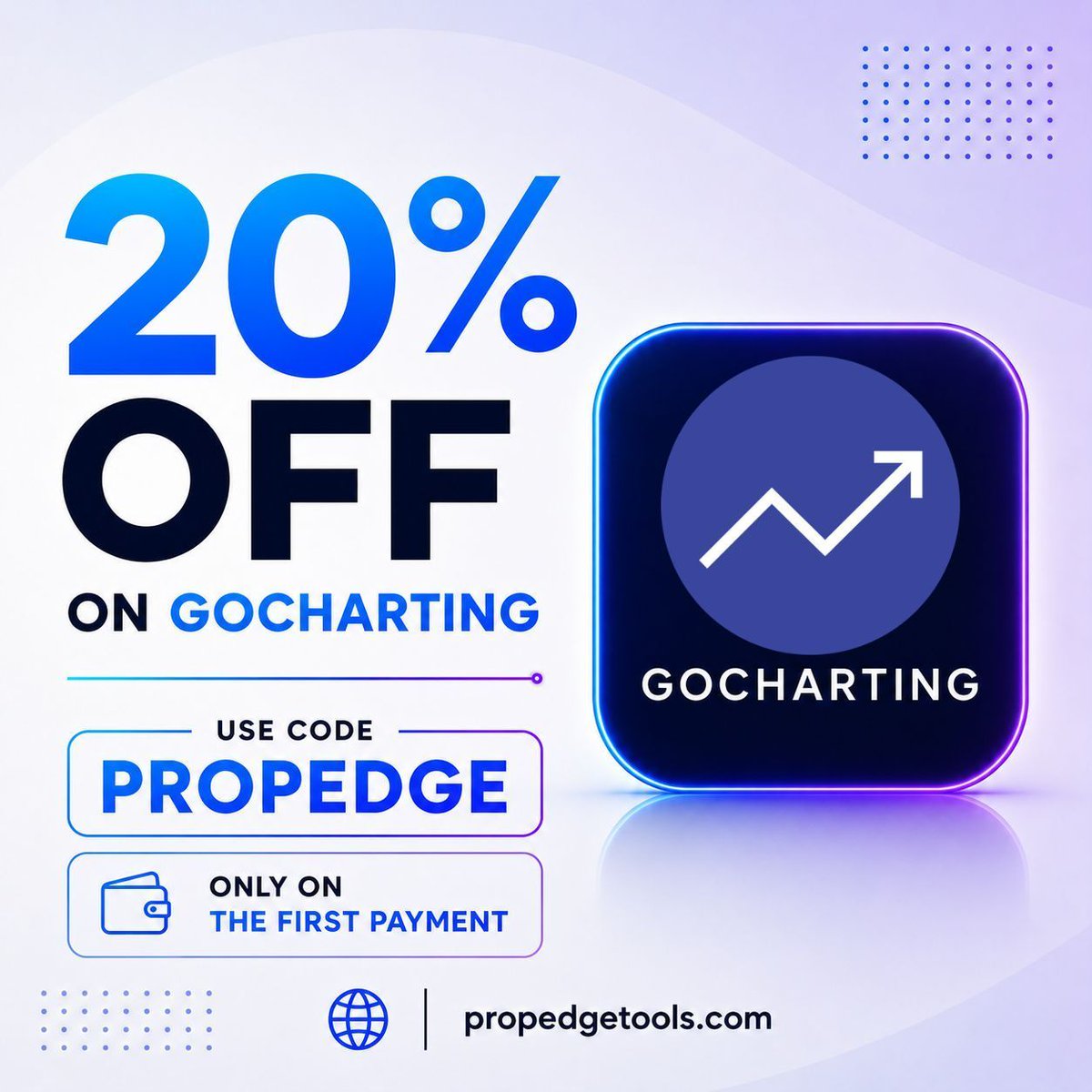 propedgetools's tweet photo. π 20% OFF GoCharting | Code: PROPEDGE
Unlock advanced charting, order flow & Volume Profile tools. Save 20% on your first payment.
π https://t.co/e7uMx7ppNZ
#GoCharting #Charting #Trading
Disclaimer: The linked page may contain affiliate links. https://t.co/zekLyKcOSs