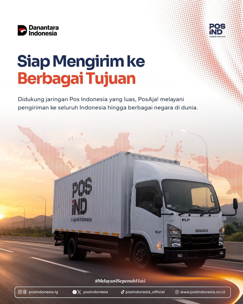PosIndonesia's tweet photo. Kirim paket kini semakin praktis dengan PosAja!
Mulai dari membuat order pengiriman, cek tarif, melacak kiriman, hingga request layanan pickup, semuanya bisa dilakukan langsung melalui satu aplikasi.
#PosIndonesia
#Danantara
#MelayaniSepenuhHati
#PosAja https://t.co/ZsU5O7ZfMW