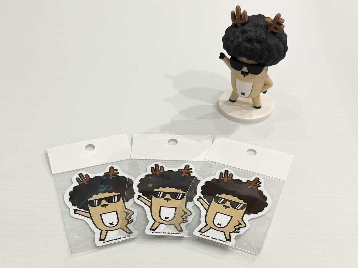 📢峠のアフロ鹿ちゃんステッカー発売‼️】 明日7月19日(日) 群馬県