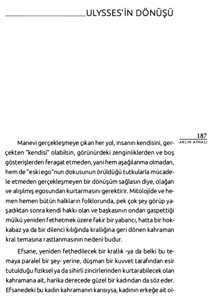 elemveirfan's tweet photo. ODYSSEY

tradisyonalist ekolün en önemli temsilcilerinden titus burckhardt’ın aklın aynası kitabında yer alan “ulysses’in dönüşü” adlı bölümde, odysseia destanı neoplatonist ve ezoterik bir çerçevede yeniden ele alınır. burckhardt’a göre ulysses’in dönüşü; sıradan bir eve varış hikayesi değil, egodan arınarak insanın manevi özüne, yani başlangıçtaki kusursuzluğuna yaptığı içsel bir yolculuktur. nolan’ın filmini izlemeyi düşünseniz de düşünmeseniz de mezkur yazıyı okumanızı hassaten tavsiye ederim.