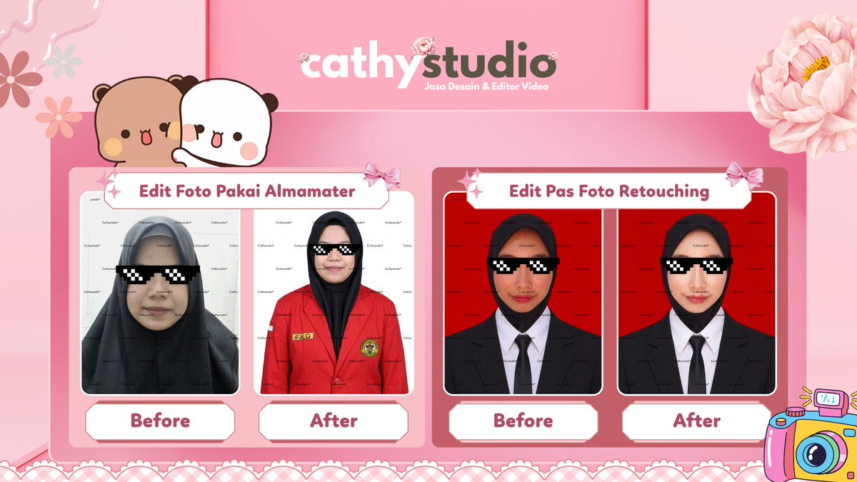 CatherineC2871's tweet photo. ૮₍ ˶ᵔ ᵕ ᵔ˶ ₎ა ✨ edit foto mulai 15K!

 🎨 color grading • ubah pose • ganti warna baju • pas foto 
🫧 free revisi yaa! 
📩 yang mau edit, boleh merapat sini 🤏🏻💗

#zonauangㅤ https://t.co/RMegodpgt9