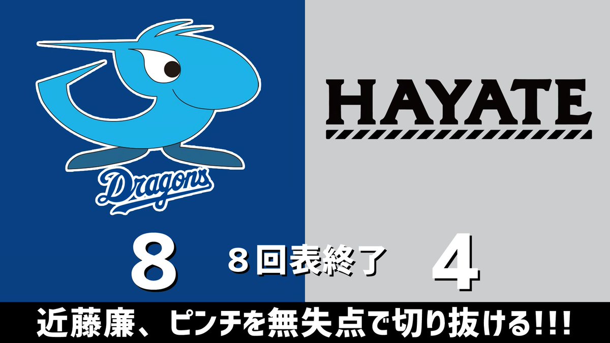gnomotoke's tweet photo. ファーム公式戦 中日vs.ハヤテ 2026.07.18
8回表終了 近藤廉、ピンチを無失点で切り抜ける！！！

中日ドラゴンズ、4点リードです #dragons #中日ドラゴンズ

【全打席結果はこちらから】
⇒ https://t.co/iBDWnKSHUp https://t.co/PxbYwognBz