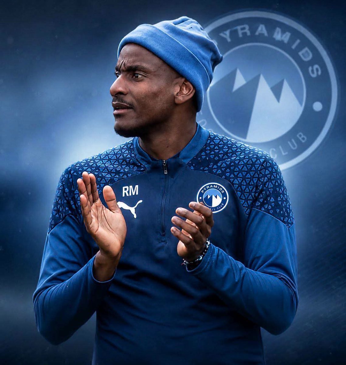 AMolobi's tweet photo. Congratulations are in order  for Coach Rulani Mokoena  on his appointment as the head Coach of Egyptian team Pyramids. https://t.co/dHm8FBlpy7
