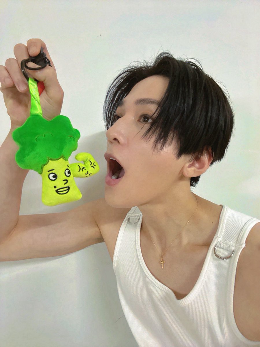 yuseiyagi_YY's tweet photo. 静岡初日宜しくお願いしますー！

静岡緑なイメージあるので
俺の化身の
ヤギッコリーくんと

皆さんも僕だと思ってゲットしてね🥦

ゆせ

#SF_FNT
#FANTASTICS https://t.co/wURjlCEDTb