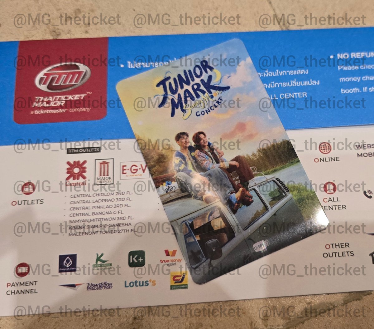 MG_theticket's tweet photo. งาน # JuniorMarkConcert ✨️

💌 ร้านไปแลกบัตรมาเรียบร้อยค่ะ
( งานนี้ลูกค้าฝากขาย ) 

#Mggอัพเดท https://t.co/qBT02z4bRp