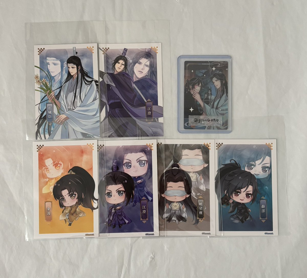 ginsa10gi10's tweet photo. 《交換》 魔道祖師 花神 くじ POP UP

譲:画像1.2枚目
求:マグネット→藍忘機>魏無羨・金光瑶
　アクリルブロック→魏無羨>金光瑶
　ポスカ→金光瑶（等身）、魏無羨・藍忘機（SD）

⭐️都内お手渡しのみ
⭐️ポスカ一部初期汚れあり（３枚目）

難しいとは思いますがお気軽にお声がけください🙇🏻‍♀️ https://t.co/Q4YfiJgqzn