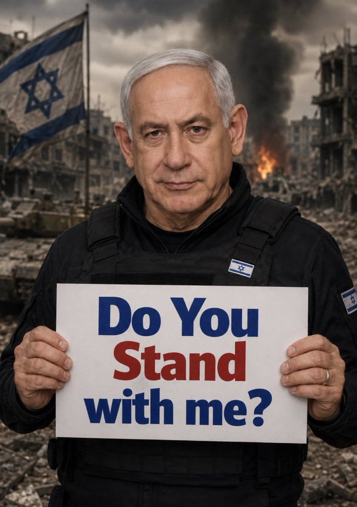 0TulsiGabbard2's tweet photo. Q: Do you stand with  Benjamin Netanyahu?

A. 0%

B. 50%

C. 100%

D. Never https://t.co/1hqjTeoepK