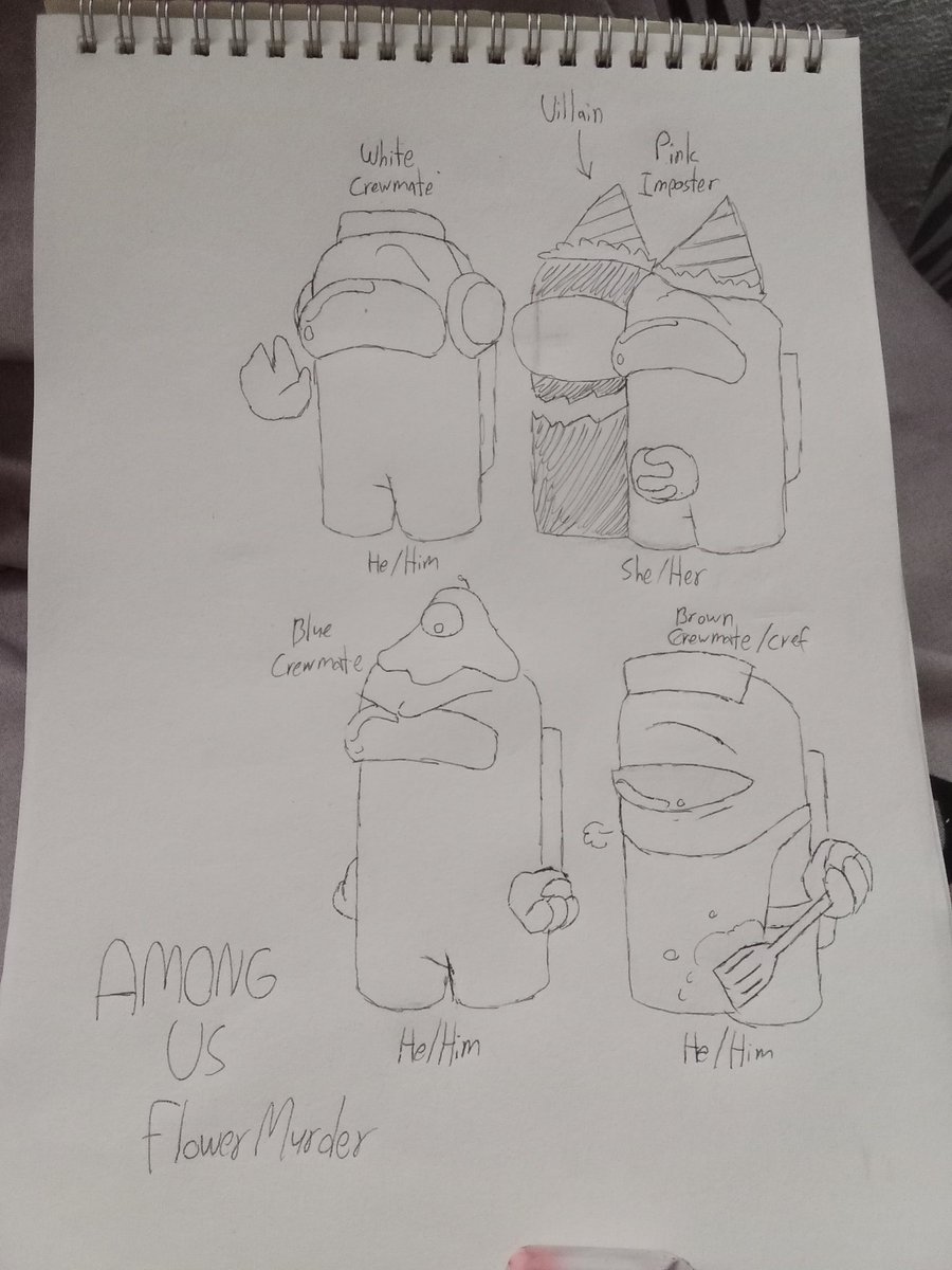 Starsia110's tweet photo. I taking break from digital art and starting do traditional art so....yeah 👌

Also I make my Among us OCs anyway 

#amongus https://t.co/YEnPLWzMZx