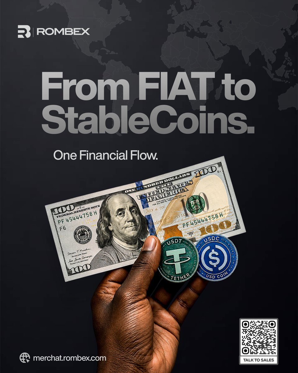 RombexApp's tweet photo. Move, convert, and manage your money across the financial ecosystem with Rombex Business.

Ready to simplify your global financial operations? Talk to Sales today.

👉 Scan the QR code or visit https://t.co/IqOb6CykWy 

#Rombex #RombexBusiness #Stablecoins #USDT #USDC https://t.co/WW8GYLXDtR