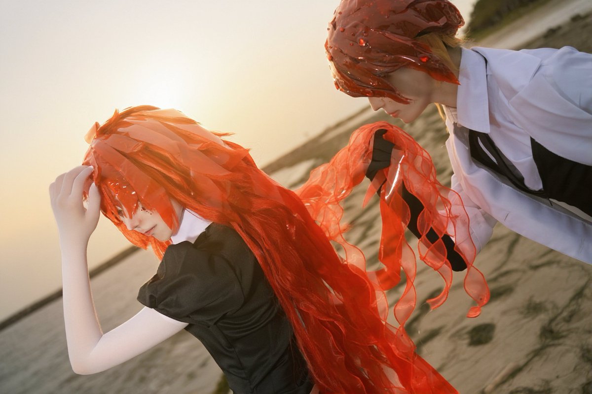 ramamaru_cos's tweet photo. 【Cosplay】
宝石の国/パパラチア＆ルチル

*･ﾟ　.ﾟ･*.⋆｡˚✩. *･ﾟ　.ﾟ･*.

諦めの悪いやつだ…

 #宝石の国コスプレ部
ルチル▶︎@jakoxcoffee https://t.co/WLhHv7OosT