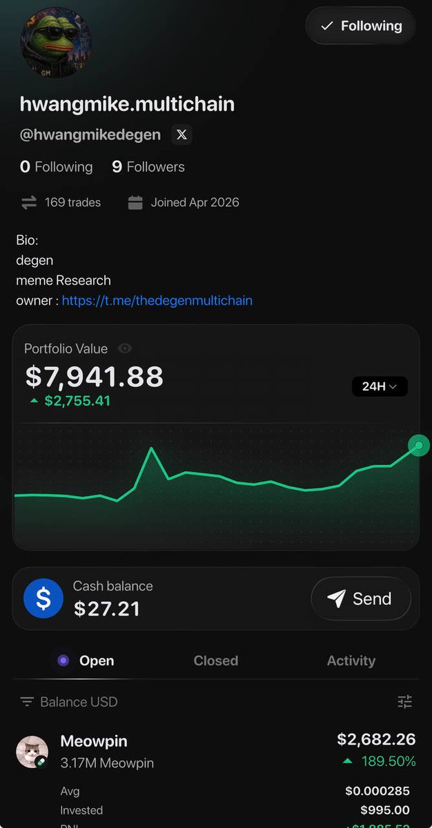 hwangmikedegen's tweet photo. I’m no longer trying to turn every opportunity into a gamble.

Some plays are driven by pure emotion.

But the best setups usually require patience, research, and the right entry.

That’s exactly what I’m focusing on at @moonrush_space:

@hwangmikedegen ---> high-conviction plays with strong fundamentals, attractive risk/reward, and enough upside for me to put real money behind them.

Fewer plays.

More discipline.

But whenever I make a move, it’s worth paying attention.

Download MoonRush and follow me here:

https://t.co/OmePV2lZBH

I’m not chasing every opportunit. I’m waiting for the right one.