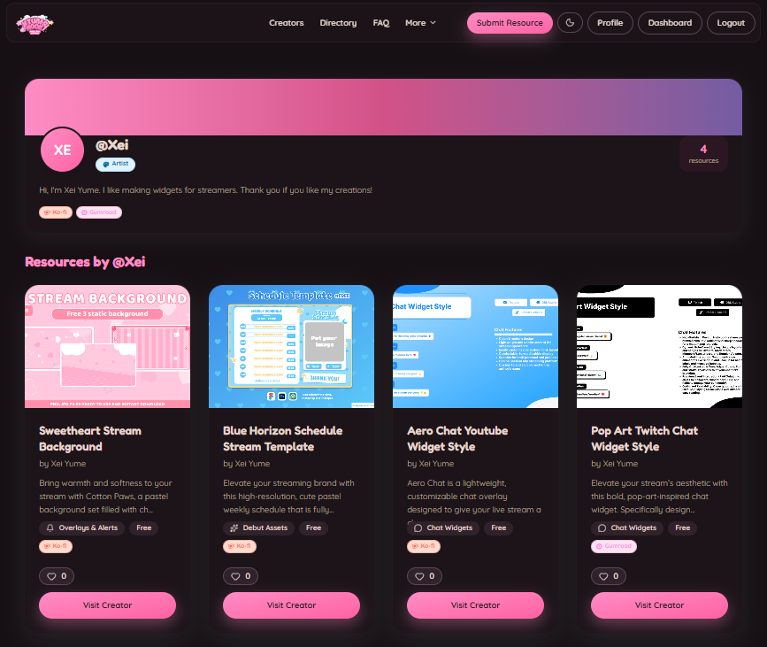 vtubernook's tweet photo. the public profile is still pretty basic for now since it's a brand new feature on vtuber nook!  we'd love to hear your thoughts on it though, feel free to suggest any improvements you'd like to see on the directory page or the public profile and we'll take note! https://t.co/eJwCksy9le