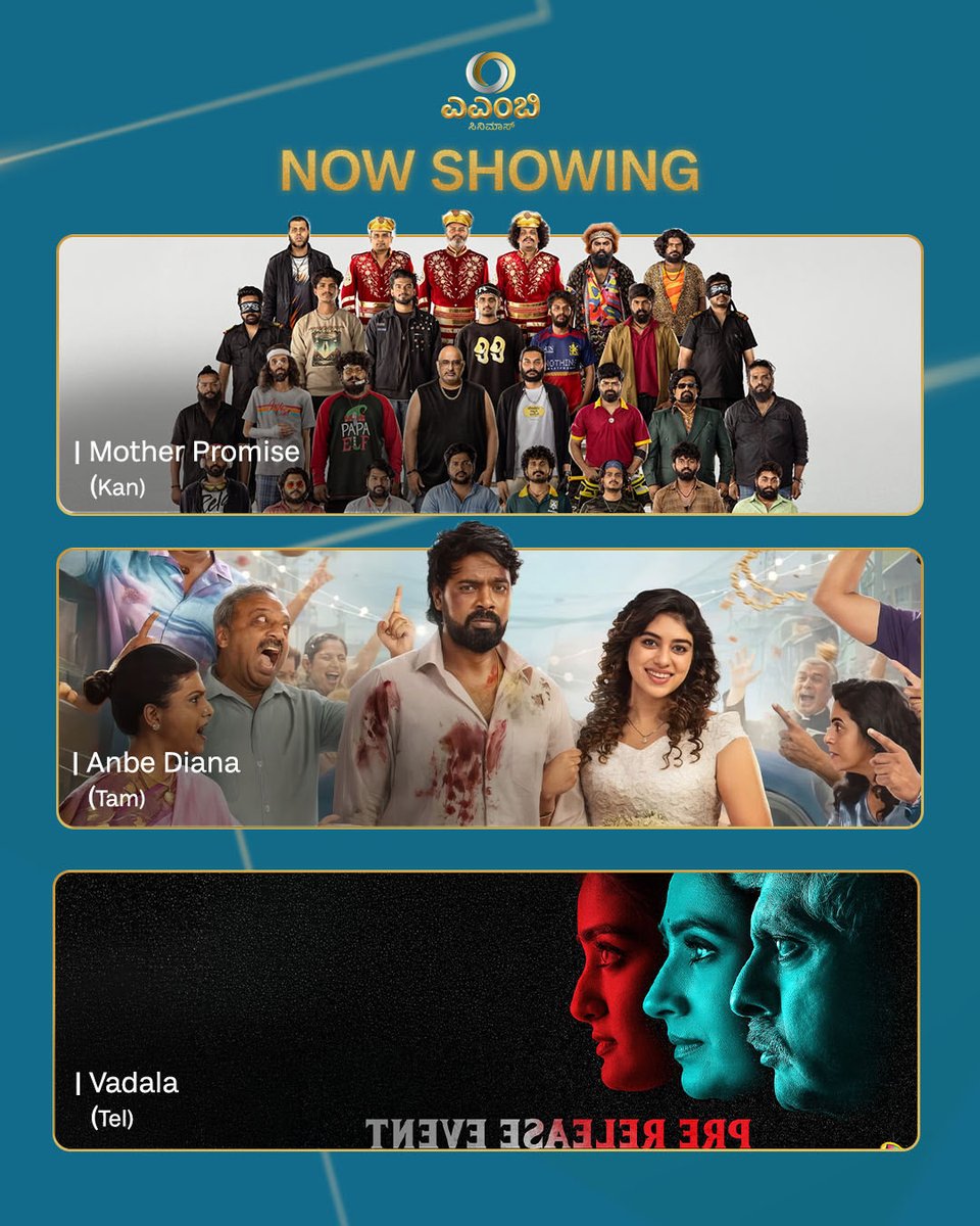 amb_cinemas's tweet photo. Skipping these? Couldn't be me. ๐
๐๏ธ
#NowShowing #BigScreenMagic #WeekendWatch #AMBBengaluru #AMBCinemas https://t.co/toC03IikRB
