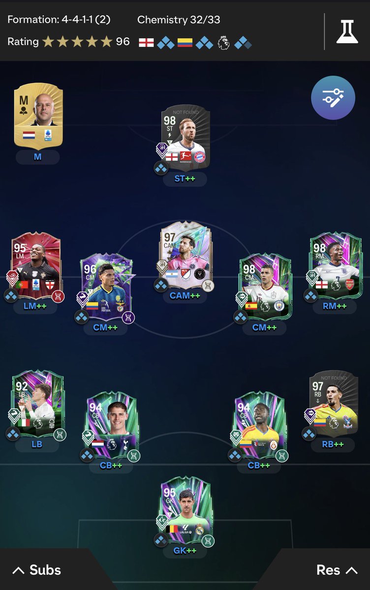 thenickroyalty's tweet photo. 15-0 Summer Stars Weekend League ✅

Bought/used Harry Kane and then packed him in rewards! He is a phenomenal card.

Team was fantastic. Had a good time using this team this weekend. 

Any questions let me know. 🤞🏽

#FC26 #futchamps #EASportsFC26 #weekendleague https://t.co/TNyULAekoh