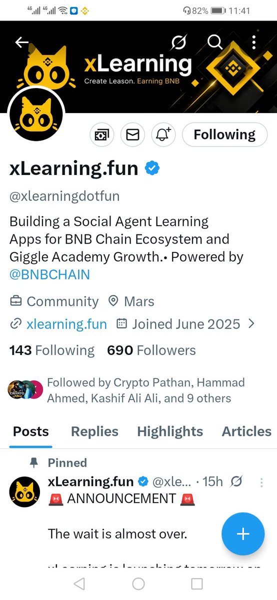 FouziaMe's tweet photo. @bsc_daily @xlearningdotfun 0xa1593ae1b821563d9f900c4dc7dc387d5f7d8034 https://t.co/TmkXf9ioO8