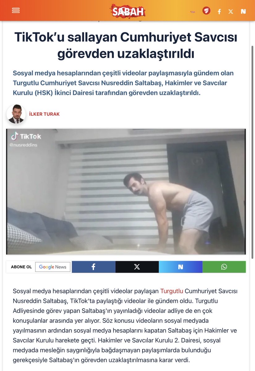 ilkeratamer's tweet photo. Medeni ülkelerde kamu görevlileri giydikleri kıyafet nedeniyle değil yaptıkları yanlış işler nedeniyle görevden alınırlar. Bizde ise liyakatli olmamak, dürüst olmamak, görevi kötüye kullanmak ülkemizde genelde bir görevden alma sebebi olmuyor ama mesai saatleri dışında giydiği kıyafet nedeniyle bile görevden alınan kamu görevlileri oluyor. Geçmişte şortla spor yaparken çektiği videoyu TikTok'a koyan savcı görevden alınmış ama halı saha tartışması yaşadığı öğretmenleri keyfi şekilde gözaltına aldıran savcı görevden alınmamıştı. Dürüstlüğe ve iyi niyete dayalı bir ahlak anlayışından ziyade kılık kıyafete indirgenmiş şekilci bir ahlak anlayışının sonucu bu. Memurun mesai saatleri dışında giydiği kıyafetleri bırakın görevden alınma sebebi olmayı disiplin cezası sebebi bile olamaz.