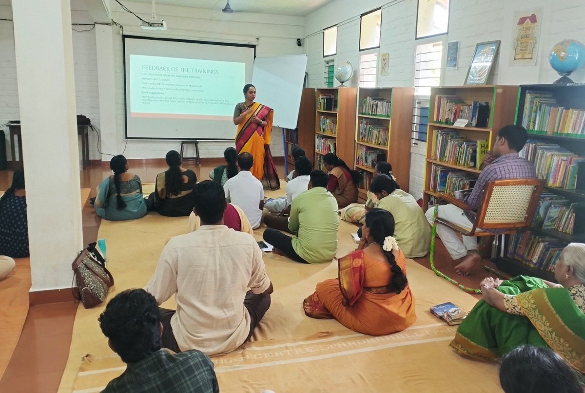 ishavidhya's tweet photo. Meeting to Improve

At the biannual meet, Isha Vidhya principals, the Central Academic Team, and others reviewed and analysed school operations and exam results and discussed ways to improve higher secondary pedagogy.

On day 4, practicing silence deepened their Yogic practices. https://t.co/406eCqGxdv