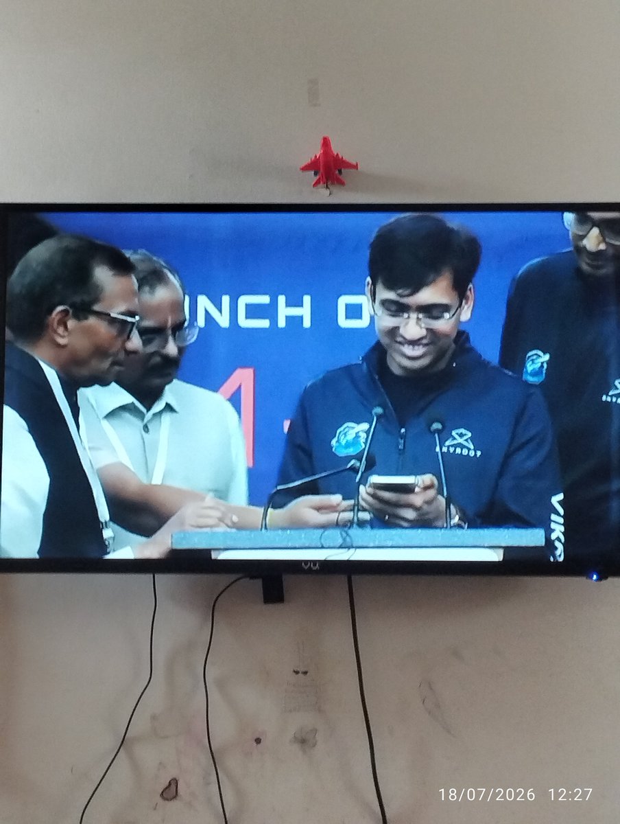 gaurinath's tweet photo. #Skyroot vikram -1 ne itihas me apna name likh liya. Frist ever private satelite.
Many congratulations 🎉👏 https://t.co/JXWVf5xifu