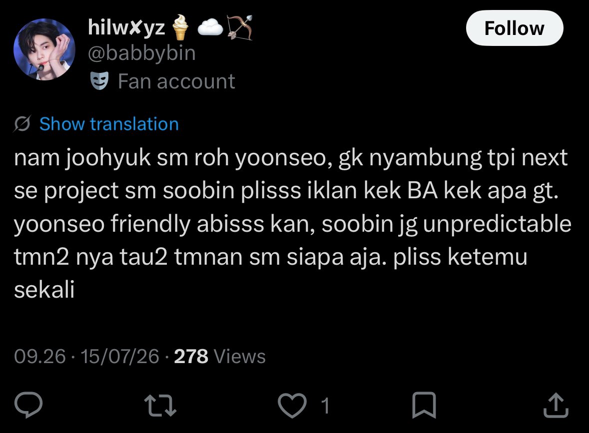 scorpieu's tweet photo. soobin dah one person away dr roh yoonseo jg sih chaemin deket ma yoonseo chaewon jg temenan ma yoonseo🫰 https://t.co/VYa0OIaYhx