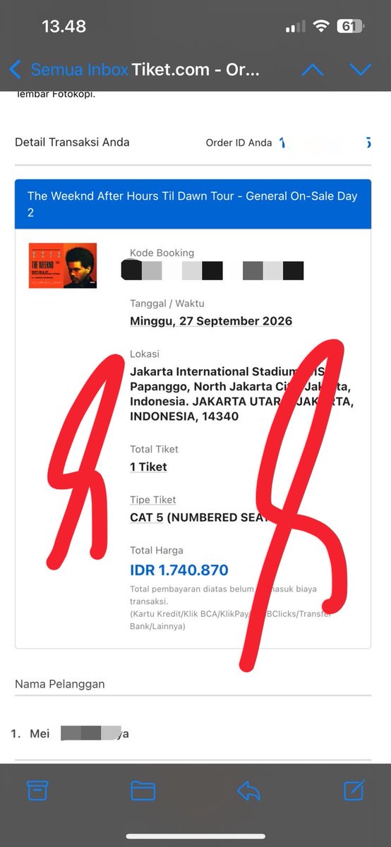 jijipark05's tweet photo. WTS // Want to sell tiket the weekend day 2 cat 5 
💸 harga web (bisa nego yah)
Minat? Dm saja ya 

#wts #wtb https://t.co/PEi6Zr8Qiy