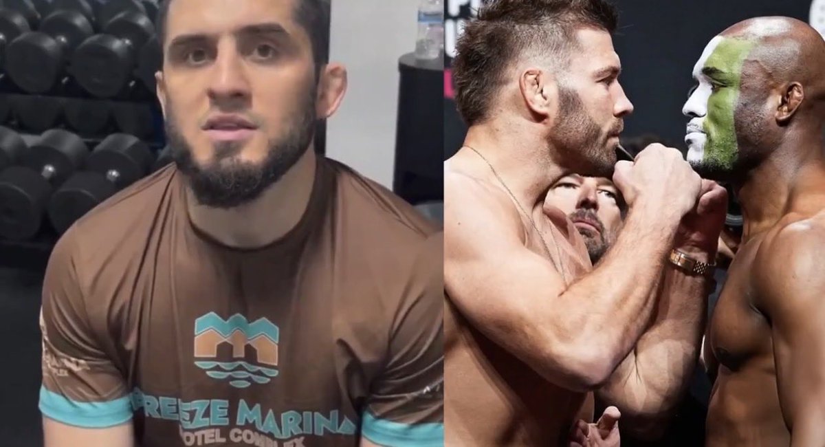 kimurasport's tweet photo. Islam Makhachev: “Düşünüyordum da Kamaru neden sıklet çıktı ki? Çünkü eğer DDP’ye karşı kazanırsa kemer için 1 numaralı aday oluyor çünkü Strickland’i zaten yenmişti.

Fakat bence Du Plessis kazanacak. Kamaru’nun dizleri kötü, maçı durdurana kadar dayanamaz.” https://t.co/cUqx84mPcG