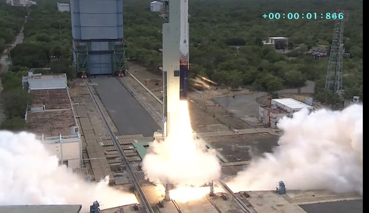 TelanganaCMO's tweet photo. Hon'ble Chief Minister Sri @revanth_anumula extended his heartfelt congratulations to @SkyrootA  on the successful test flight of #Vikram1 under #MissionAagaman, an orbital-class launch vehicle developed entirely with indigenous technology.

🚀Congratulating the Hyderabad-based space-tech startup on this landmark achievement, the Chief Minister described the success of Vikram-1's Test Flight-1 — Mission Aagaman as a historic milestone for India's #space sector and a moment of immense pride for #Telangana. He commended #SkyrootAerospace for demonstrating the nation's growing technological prowess and spirit of innovation in space exploration.

🚀Recalling his visit to Skyroot Aerospace in April this year, the Chief Minister noted that he had flagged off the transportation of the Vikram-1 flight hardware to the Satish Dhawan Space Centre, #Sriharikota, ahead of the Mission Aagaman launch campaign. He observed that the successful test launch marks a defining milestone in Telangana's journey towards becoming a global hub for aerospace and space technology.

🚀The Chief Minister further stated that this remarkable achievement reinforces Telangana's position as India's premier destination for aerospace innovation, advanced manufacturing, and next-generation space technologies. He expressed confidence that such milestones will significantly advance the State's vision of emerging as a globally recognized leader in the #aerospace sector while inspiring a new generation of innovators and entrepreneurs.

#CMRevanthReddy #Vikram1 #MissionAagaman #SkyrootAerospace #Space #India #ISRO #SHAR #Sriharikota  #Hyderabad #TelanganaPride ​#RevanthReddy #PawanKumarChandana
