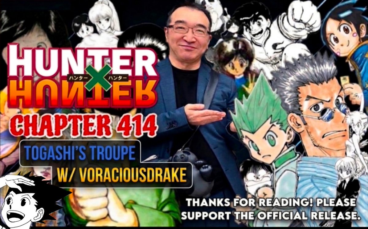 TogashisTroupe's tweet photo. Hunter x Hunter Chapter 414 is out now⬇️
https://t.co/8PJmj45T08 https://t.co/NKgiX5HnAR