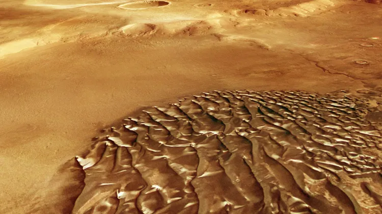 estelsiplanetes's tweet photo. Dunes metàl·liques a Mart?
El satèl·lit europeu Mars Express ha capturat aquestes imatges des de l'òrbita marciana, on es veuen dunes de sorra amb gel (la majoria de diòxid de carboni).
Crèdit: ESA/DLR/FU Berlin https://t.co/itihqltfQF