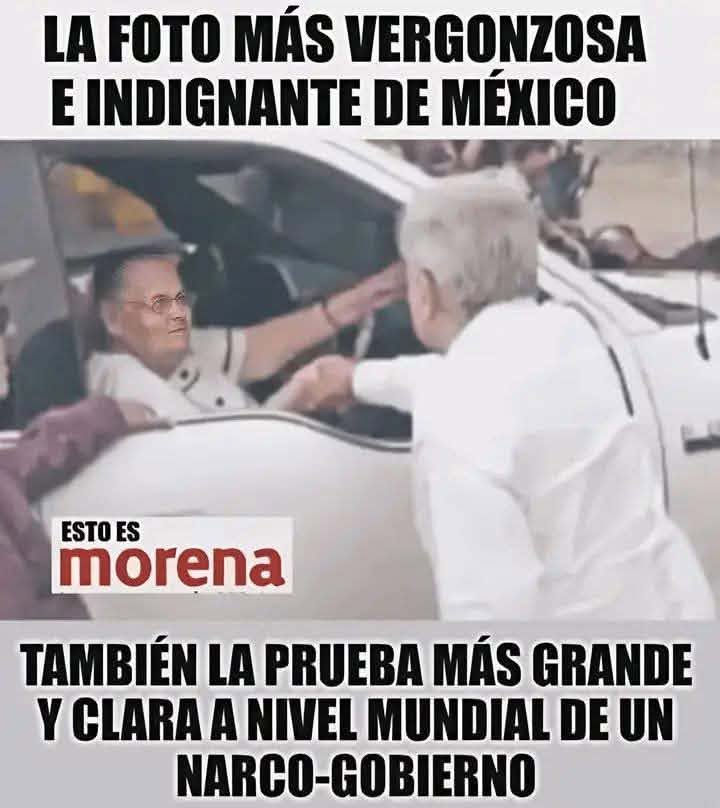 GARCIPAVON's tweet photo. Un n@rco saludando a su patrona 👇