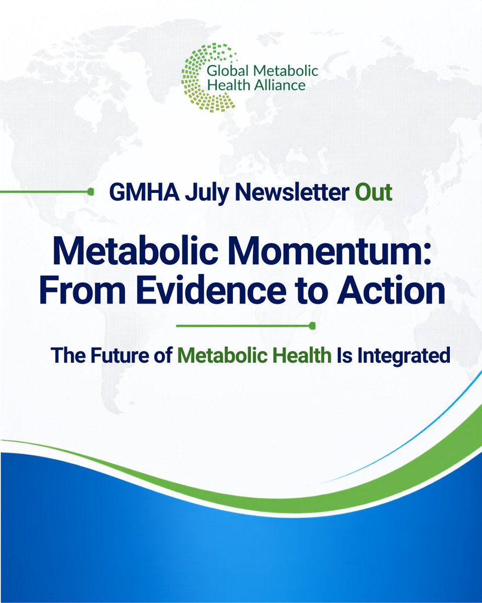 GMHA_X's tweet photo. GMHA July Newsletter is out

Read, share, and stay connected with the GMHA movement for better metabolic health worldwide. https://t.co/RdEQ4XMfn3