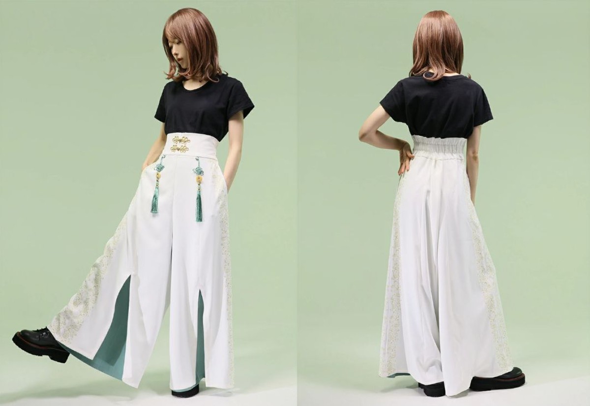 hinekurebow's tweet photo. 「チャイナ風ワイドパンツ」発売中！ https://t.co/WLmEt43Y0D https://t.co/ETum73jjaq