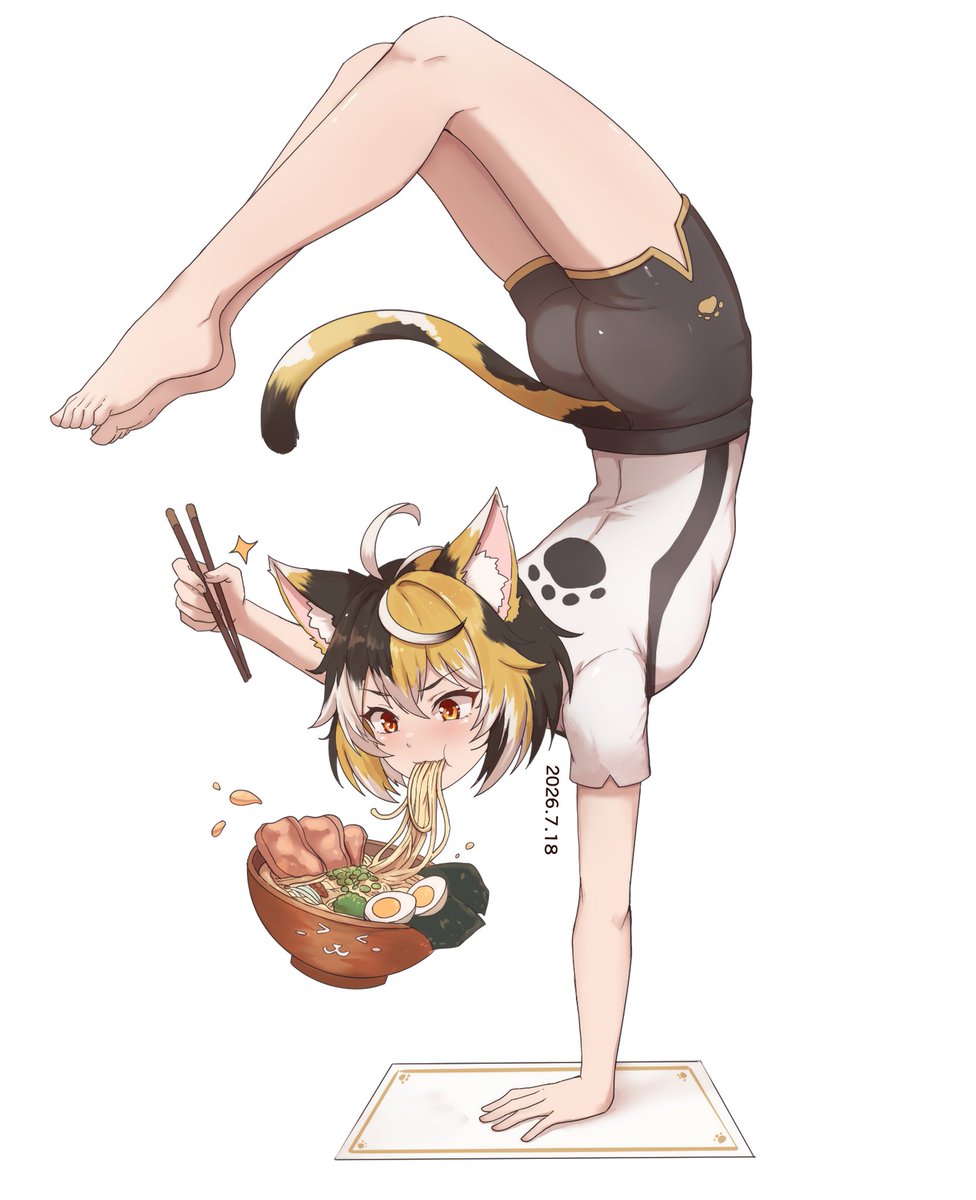 supperbluecoffe's tweet photo. @UmineMike0404 
碳水貓貓超級拉麵超人！！ https://t.co/W6WwDTGpjg