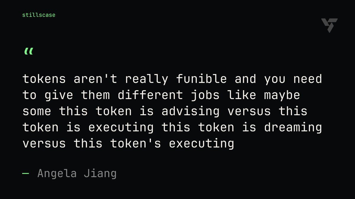 stillscase's tweet photo. Katelyn Lesse and Angela Jiang run Anthropic's developer platform. Angela says they can hand builders roughly five basic 'jobs' to assign AI tokens today — multiply those combinations across the ecosystem and the number gets almost uncountable. @Katelyn_Lesse https://t.co/3tjWSC9HTK
