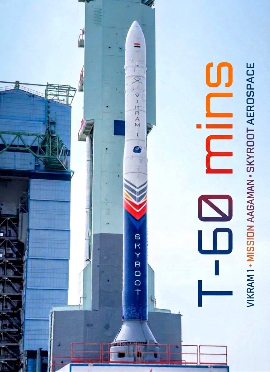 rajbamnawat's tweet photo. Every indian are feel Prood of our company @SkyrootA congratulations all team created History in first attempt #skyroot #vikram_1 @elonmusk @NASA @isro https://t.co/30Ex0WCH3u