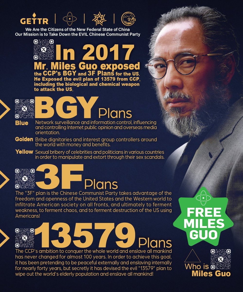 betergogogo's tweet photo. Free Miles GUO🙏🙏🙏
Take down the Evil CCP💪💪💪 https://t.co/KlRo6YDYKu
